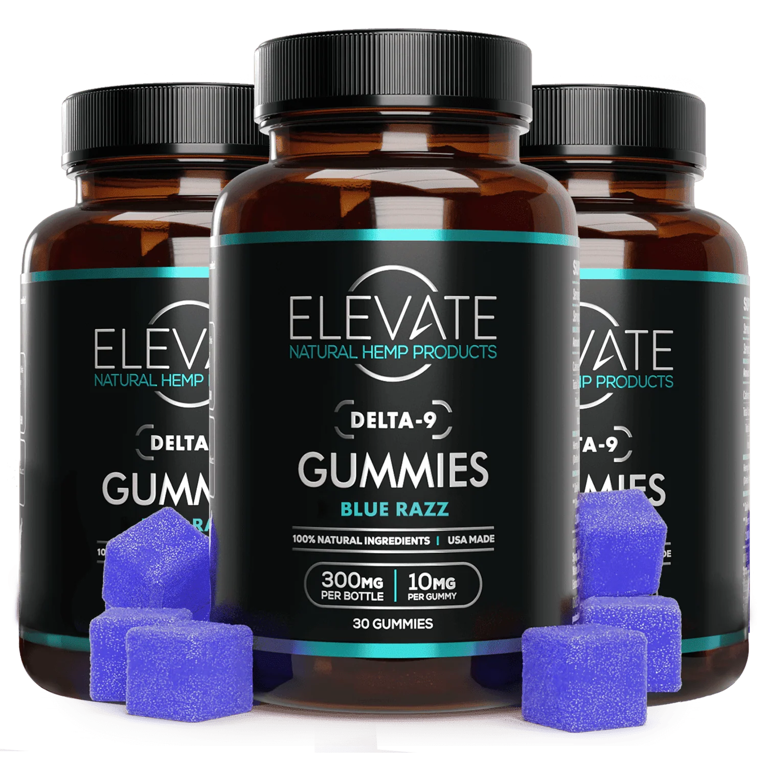 Delta 9 THC Sativa Gummies - Blue Razz - Image 4